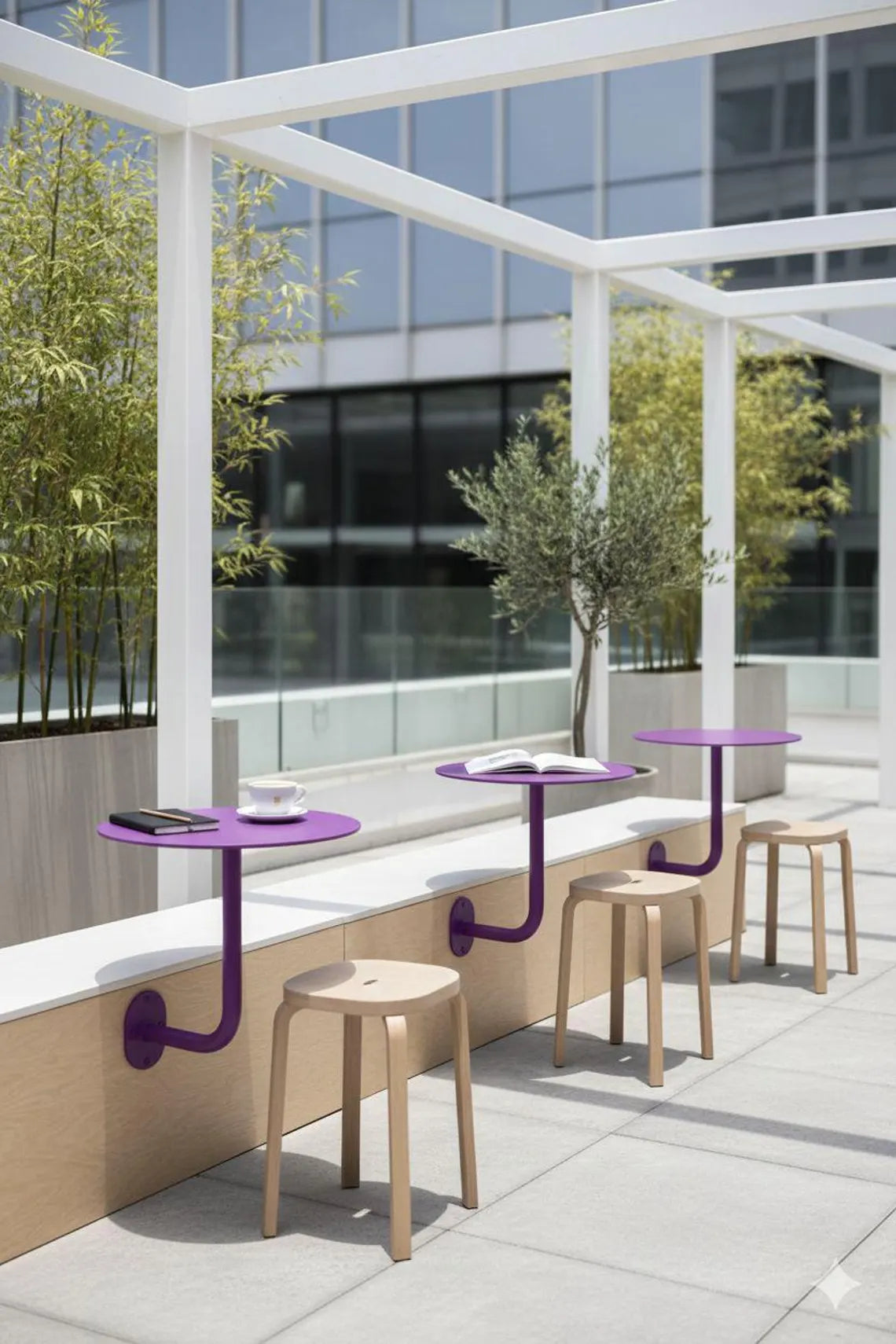 Duvara Monte Kafe Masası, Endüstriyel Metal Duvar Tipi Kafe Masası, Yer Tasarruflu Bistro Bar Tezgahı