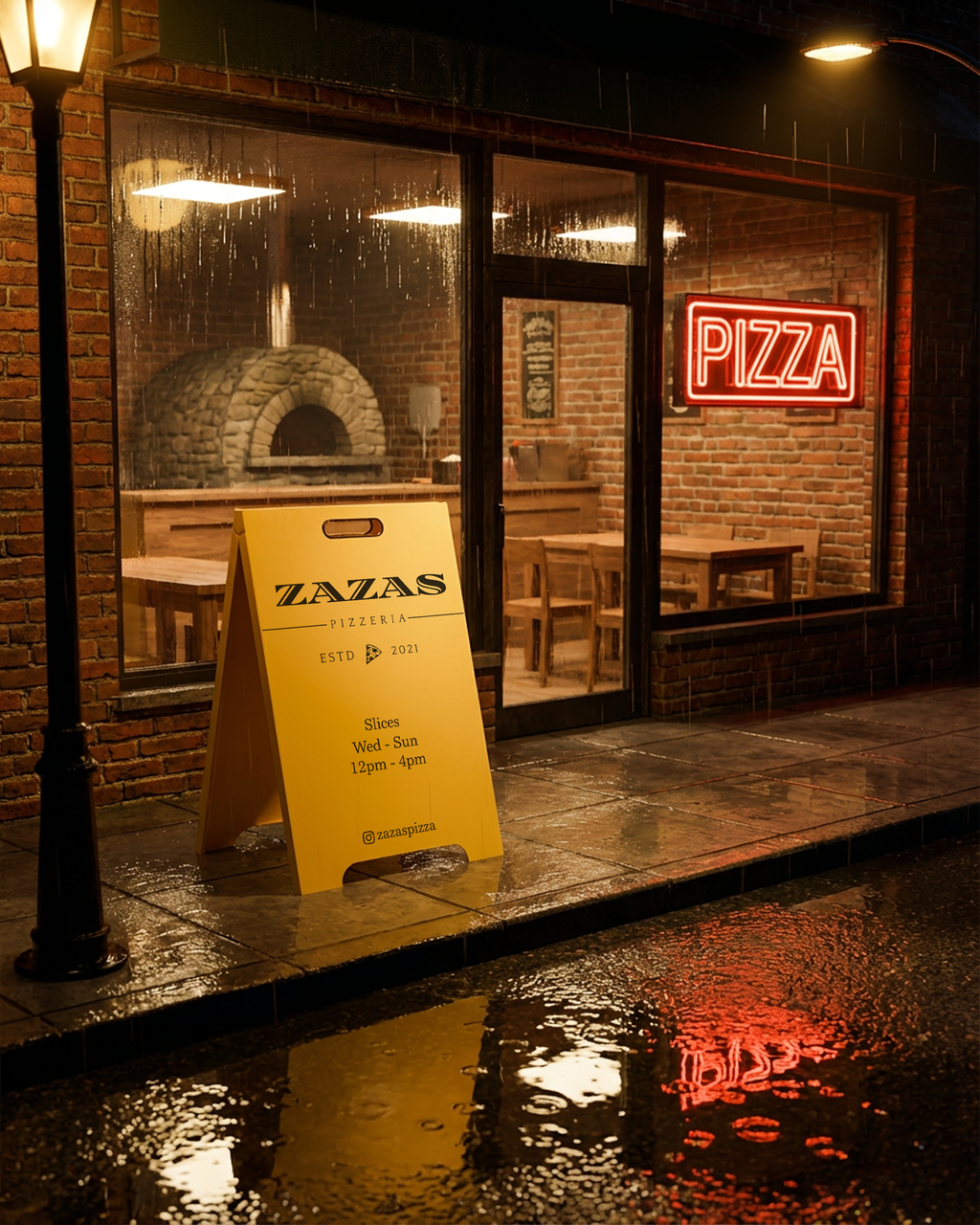 A-Çerçeve Metal Kaldırım Tabelası | Kafe, Restoran ve Butik İçin