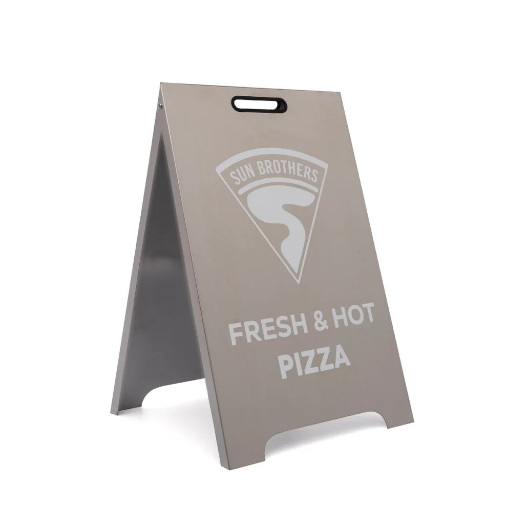 Metal A-Çerçeve Tabela | Kafe, Mağaza & Berber İçin Kaldırım Panosu